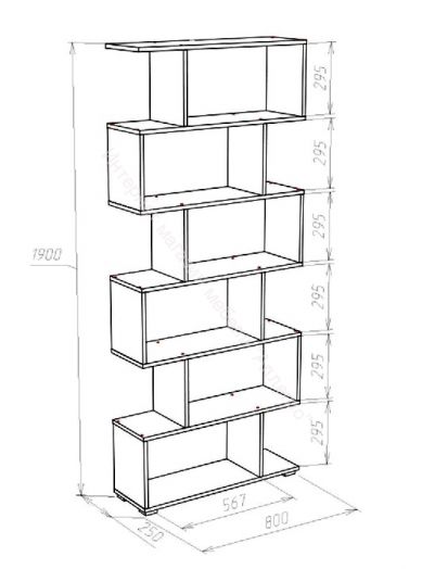 Стеллаж СЛИМ Белый