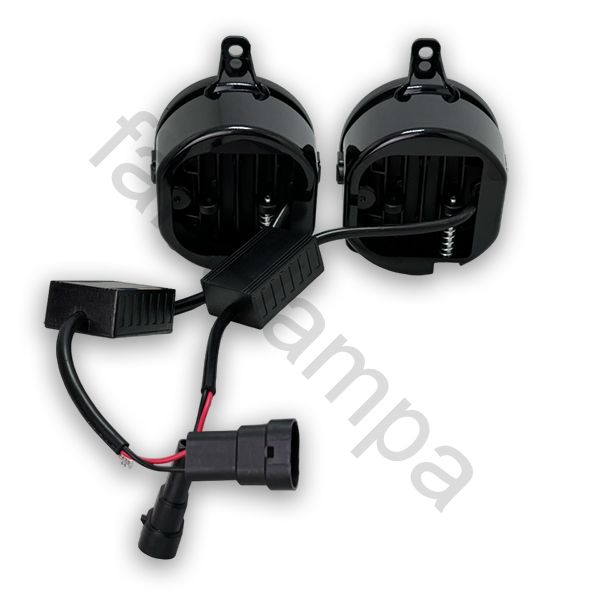 Противотуманные фары в 70 ватт с границей света на Приора, Газель, Шеви Нива