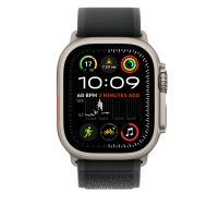 Ремешок Apple Watch Ulta 49mm Black Trail Loop - Natural Titanium Finish