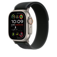 Ремешок Apple Watch Ulta 49mm Black Trail Loop - Natural Titanium Finish
