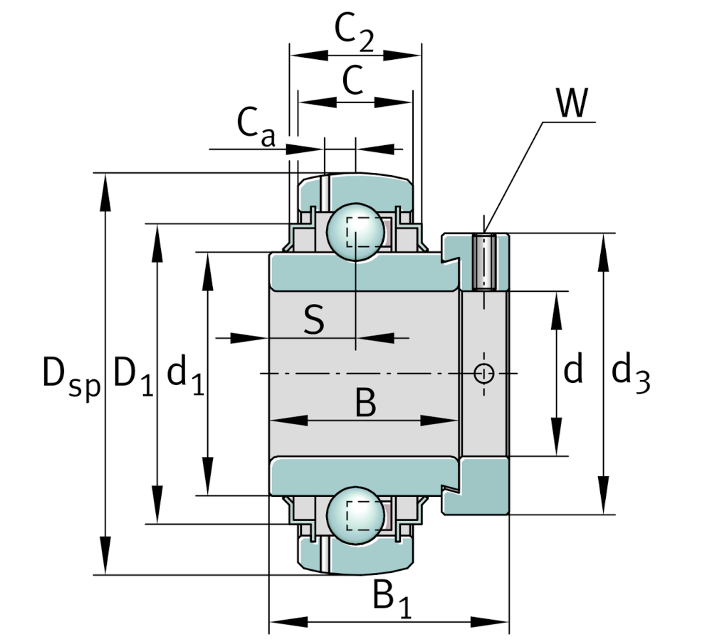 Подшипник GE 55-KRR-B