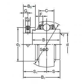 Подшипник SBX1218LLMC3/L866Q1-EL
