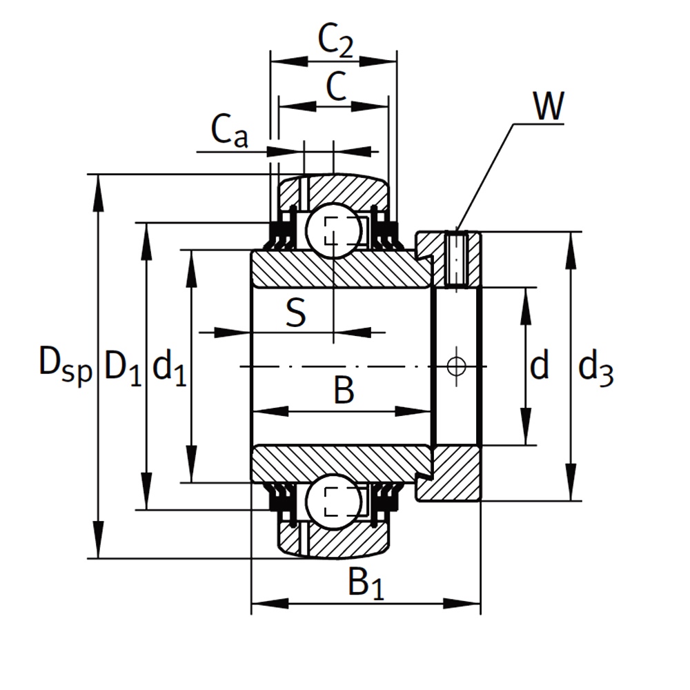 Подшипник GE 40 KTT-B-HC 208 R3