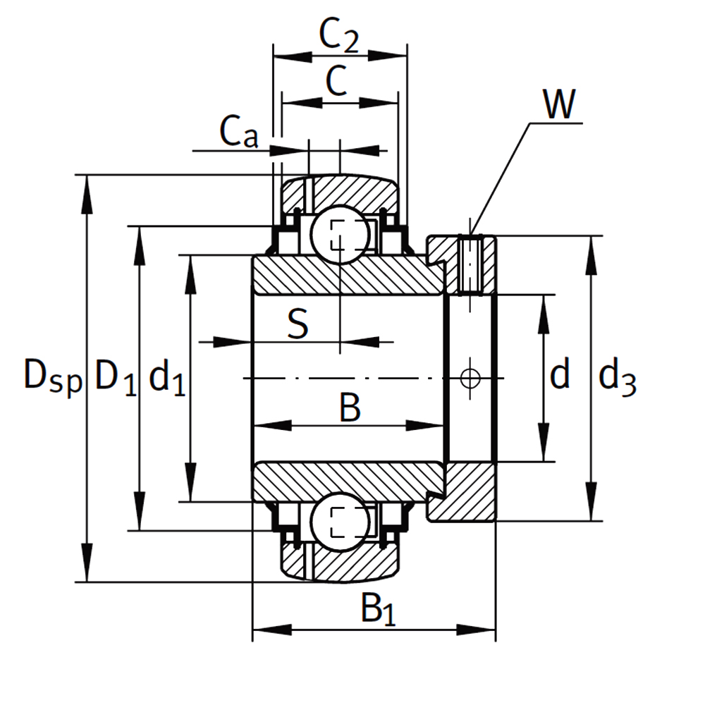Подшипник GE 60-XL-KRR-B