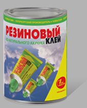 Клей Новбытхим Резиновый из Натурального Каучука 1л для Склеивания Резины, Кожи, Ткани, Картона и Бумаги.
