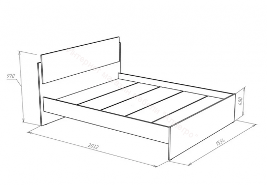 Спальня БЛАНКА Дуб Сонома/Белый глянец