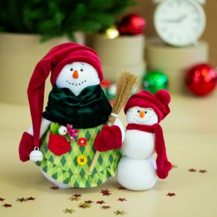 Набор для Большого новогоднего курса "Снеговик Бен и малыш-снеговичок"