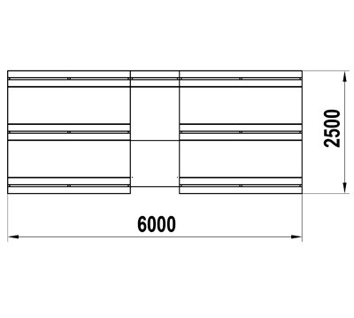 Трибуна уличная для спортивной игровой площадки Т-1.3