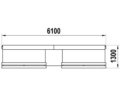 Трибуна уличная для спортивной игровой площадки Т-1.6