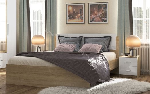 Спальня БЛАНКА Дуб Сонома/Белый глянец