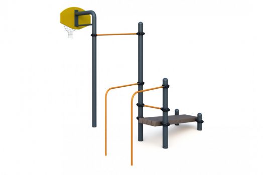 Турник , баскетбольная стойка, брусья, лавка для упражнений на пресс W-06-002