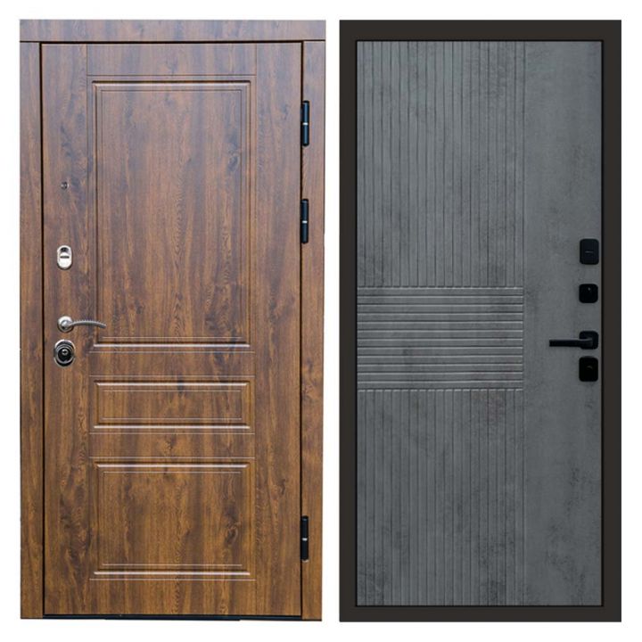 Входная дверь Termo-door Орегон Дуб Мастино Бетон Темный с терморазрывом Металлическая