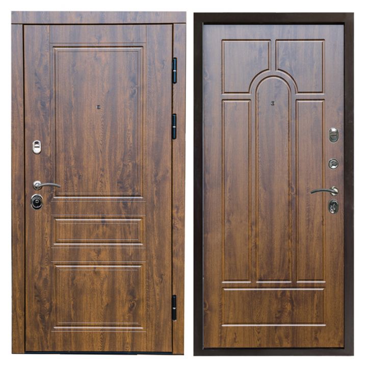 Входная дверь Termo-door Орегон Дуб Арка Дуб с терморазрывом Металлическая