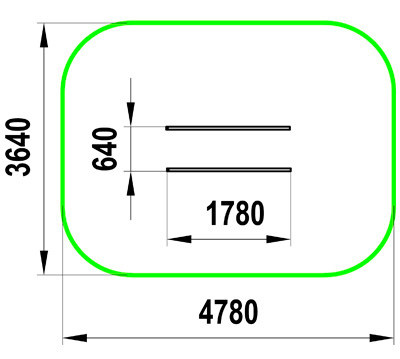 Брусья-низкие параллельные W-04-001