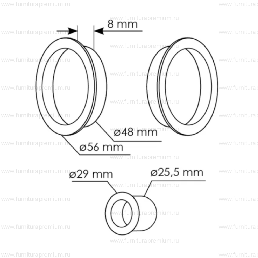Ручка для раздвижных дверей Morelli MHS-1