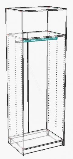 Корпус шкафа 800 ВЕНЕЦИЯ Дуб серый Крафт