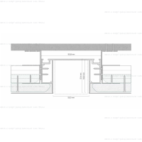Ниша для линейного освещения Gips NL50 схема