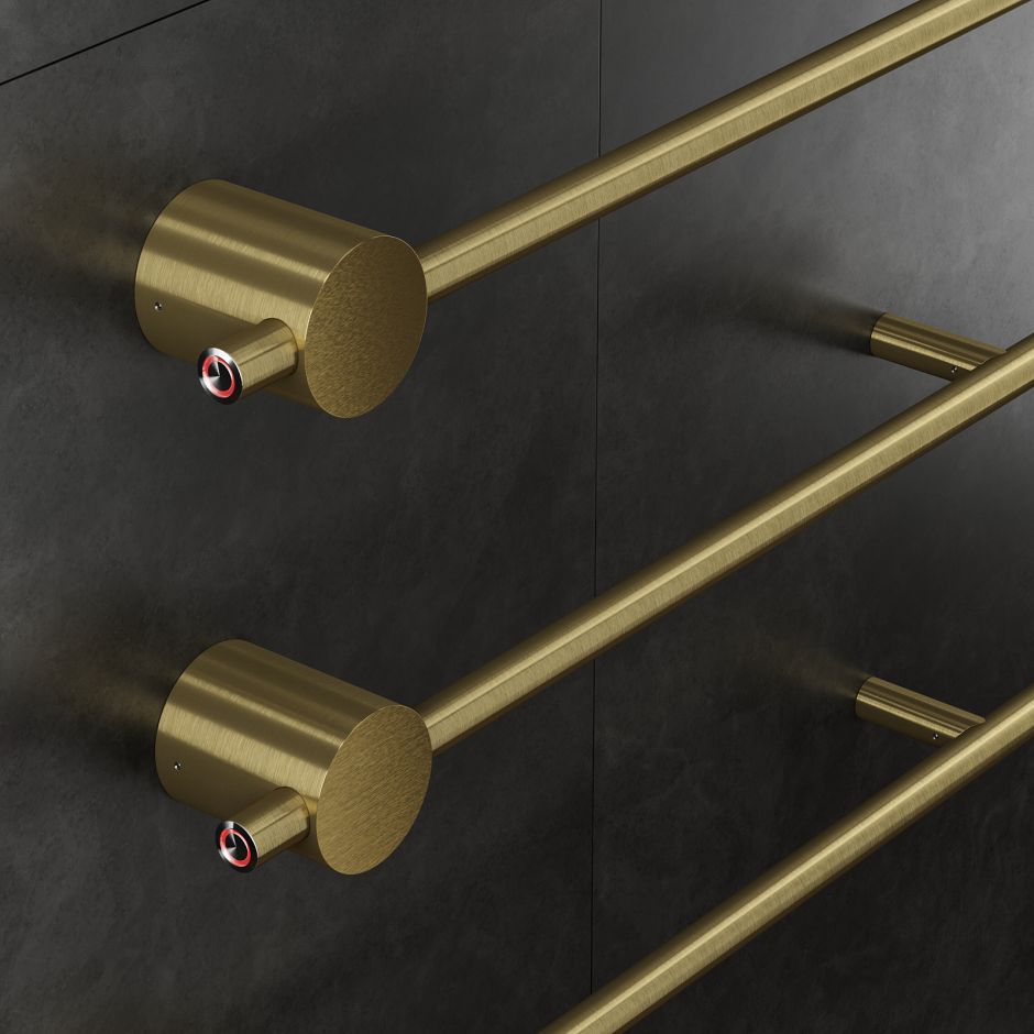 Изображение Электрический полотенцесушитель Broner Bruno 1000 мм универсальный монтаж с кнопкой управления