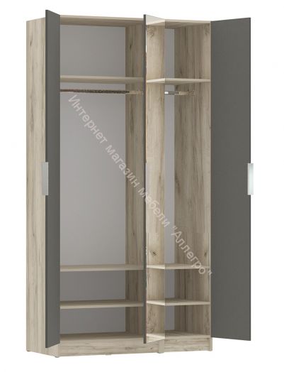 Спальня К-1 ВЕНЕЦИЯ Дуб серый Крафт/Серый графит