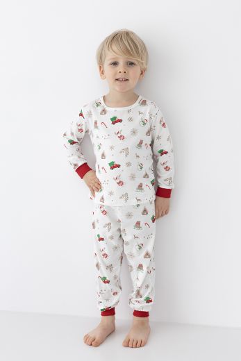 Пижама детская SENSIS Maurice Kids, свитшот и брюки, белый