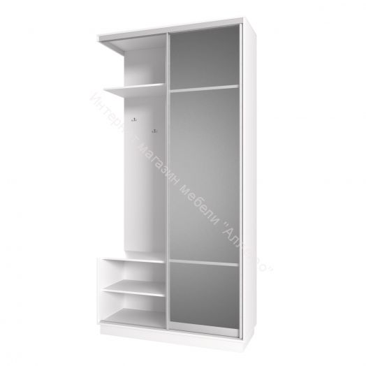 Прихожая-купе FIX 03L.11 с зеркалом Белый