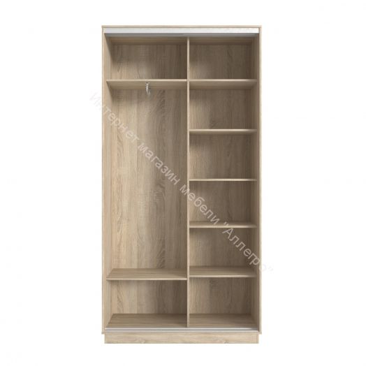 Шкаф-купе 2-х дверный с зеркалом FIX 03.8.11 Дуб Сонома