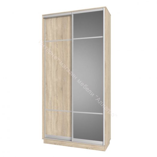 Шкаф-купе 2-х дверный с зеркалом FIX 03.8.11 Дуб Сонома