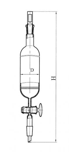 Воронка делительная с фильтром, 150 мл