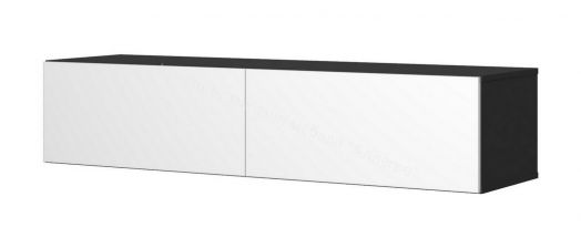 Тумба ТВ 140 SOMERO Чёрный/Белый