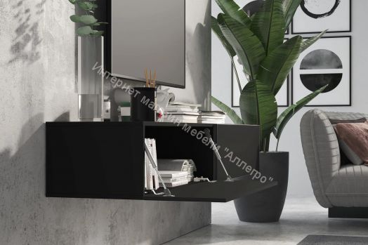 Шкаф-витрина SOMERO корпус Чёрный