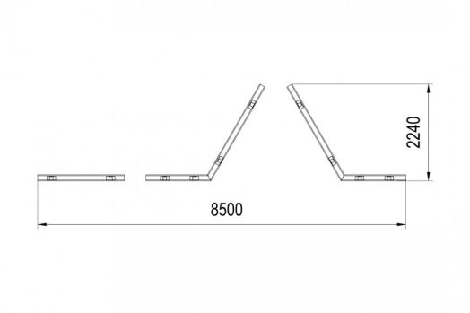 Разрушенный мост ПП-1.3 для полосы препятствий