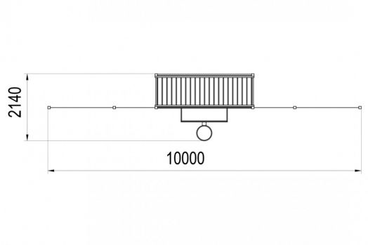 Стенка для универсальной спортивной площадки УСП-1.2