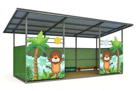 Теневой навес (40м2) ТН-5х8