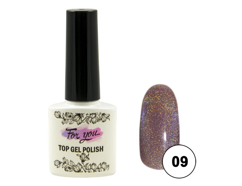 Гель-лак FOR YOU Cat's eye RAINBOW № 09