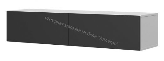 Тумба ТВ 140 SOMERO Белый/Чёрный