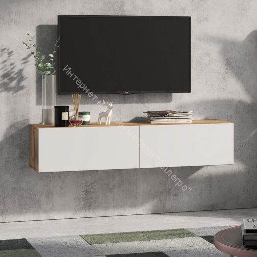 Тумба ТВ 140 SOMERO Дуб Вотан/Белый