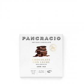 Шоколадная плитка Молочного шоколада 42% какао Pancracio Milk chocolate 40 г - Испания