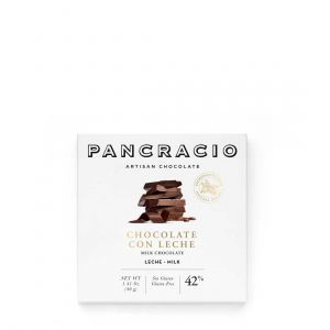 Шоколадная плитка Молочного шоколада 42% какао Pancracio Milk chocolate 40 г - Испания