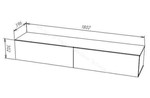 Тумба ТВ 180 SOMERO Белый
