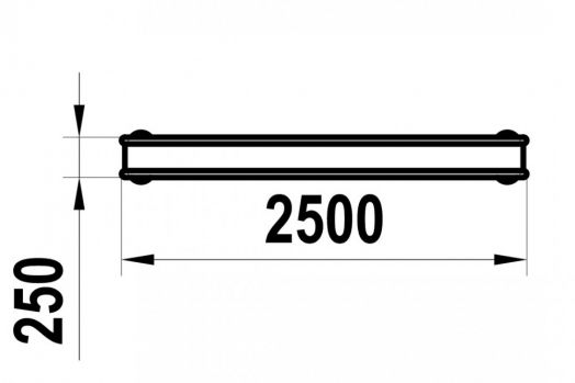 Элемент для скейт площадки Curb