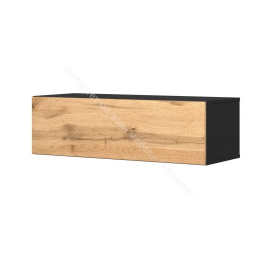 Тумба ТВ 100 SOMERO Чёрный/Дуб Вотан
