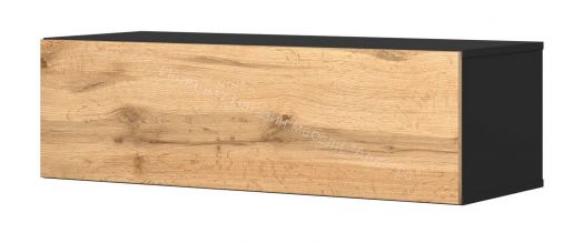Тумба ТВ 120 SOMERO Чёрный/Дуб Вотан