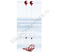 Качели одиночные на тросовой системе с креплением на трубу