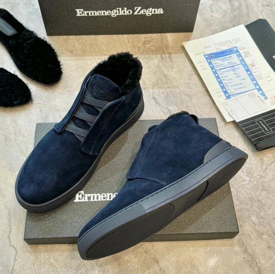 Высокие зимние кеды Zegna