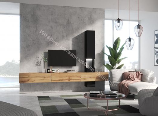 Шкаф-витрина SOMERO корпус Чёрный