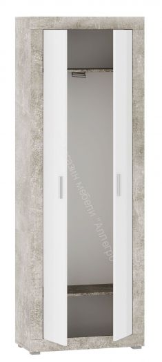 Шкаф ШК-80 МОНТАНА Аtelier/Белый глянец