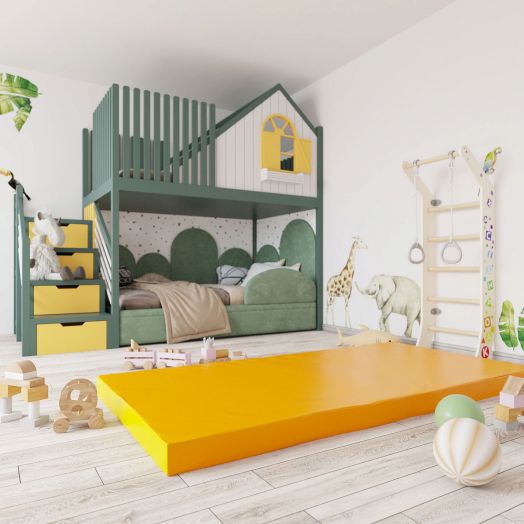 Мягкий щит (Мат) 2000*1000*100, одинарный (желтый)