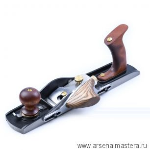 Новинка! Рубанок торцовочный N 62 Low Angle Jack Plane сталь, ширина ножа 50 мм, длина подошвы 350 мм с боковой рукоятью GOLDRATIO М00023532