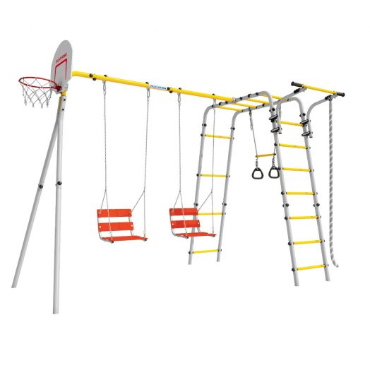 Детский спортивный комплекс для дачи  Акробат - 2 (желтый/серый)