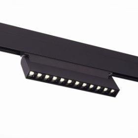 Светильник Магнитный Трековый ST-Luce ST364.436.12 Черный LED 1*12W 3000K 1 009Lm Ra>90 36° IP20 L219xW22xH108 48V / СТ Люче.